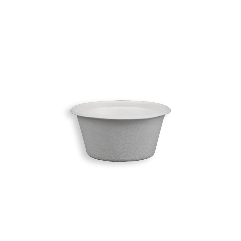 2 Unzen biologisch abbaubare Bagasse-Becher aus Zuckerrohr