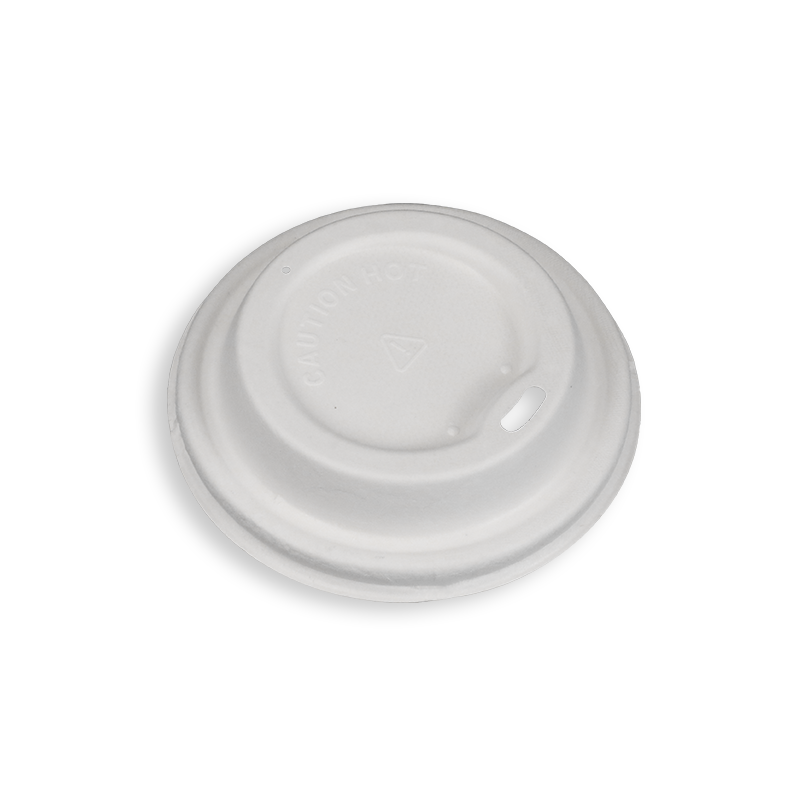 90 mm biologisch abbaubare Zuckerrohr-Bagasse-Kaffeedeckel