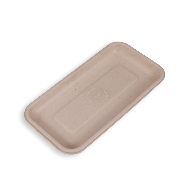 8,3 * 4,3 '' Biologisch abbaubare Zuckerrohr-Bagasse-Langschalen